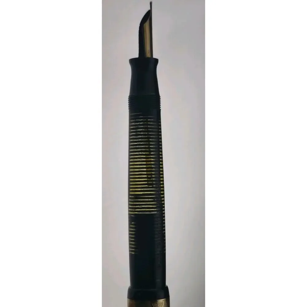 1946 Parker Vacumatic Major Fountain Pen Jet Black - Working